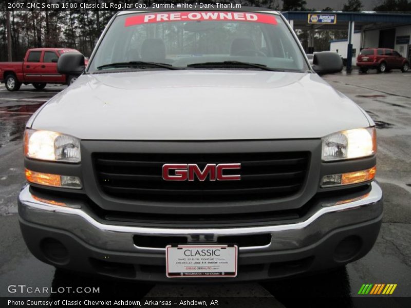 Summit White / Dark Titanium 2007 GMC Sierra 1500 Classic SL Regular Cab