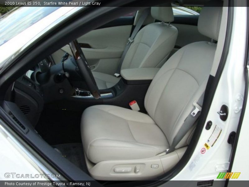 Starfire White Pearl / Light Gray 2010 Lexus ES 350