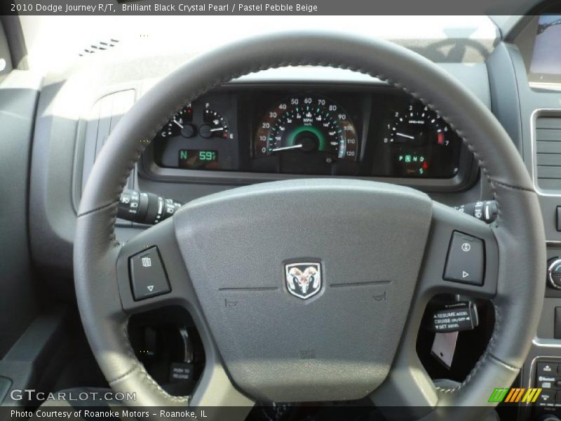 Brilliant Black Crystal Pearl / Pastel Pebble Beige 2010 Dodge Journey R/T