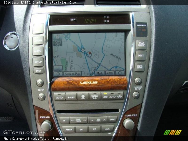 Starfire White Pearl / Light Gray 2010 Lexus ES 350