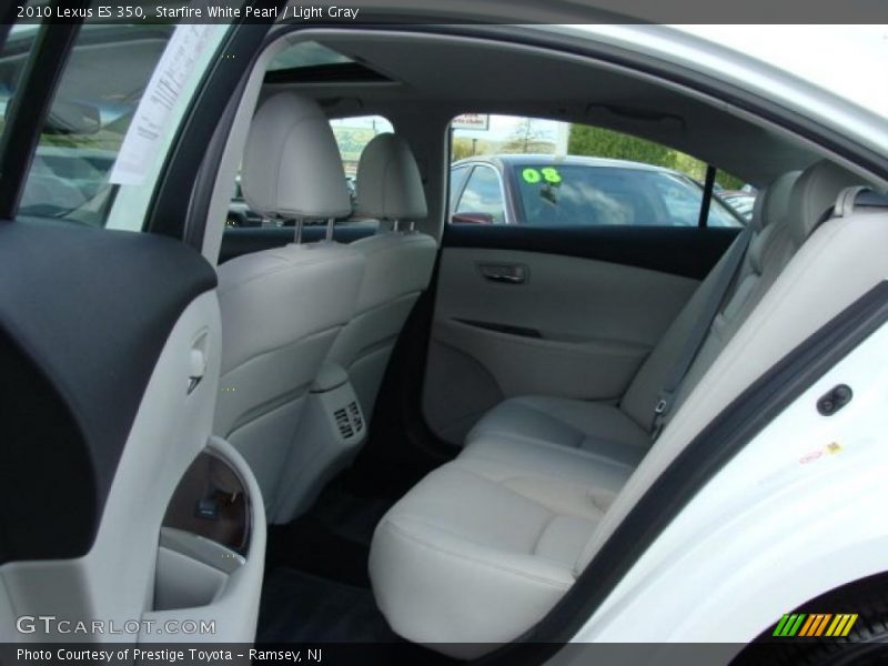 Starfire White Pearl / Light Gray 2010 Lexus ES 350