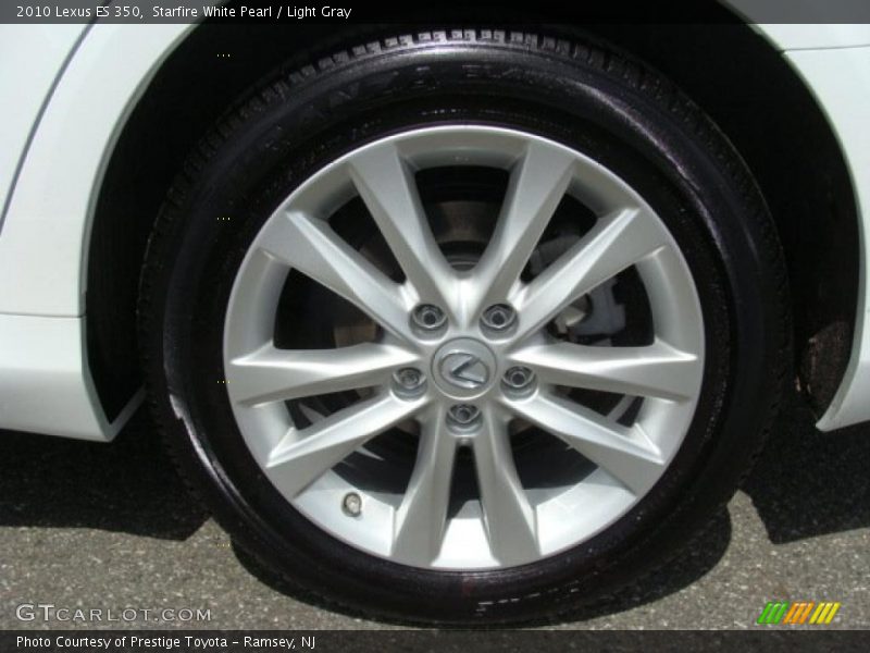 Starfire White Pearl / Light Gray 2010 Lexus ES 350