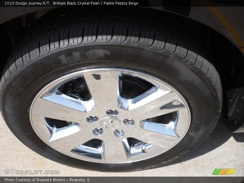 Brilliant Black Crystal Pearl / Pastel Pebble Beige 2010 Dodge Journey R/T