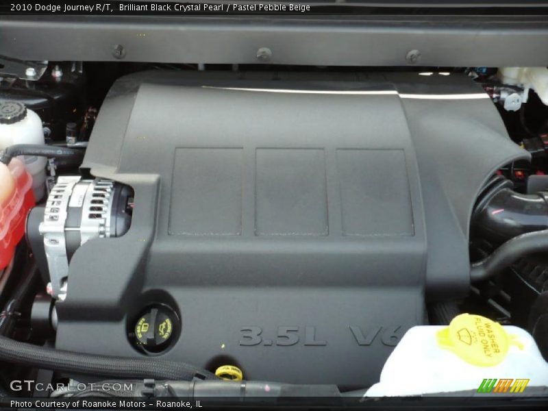 Brilliant Black Crystal Pearl / Pastel Pebble Beige 2010 Dodge Journey R/T