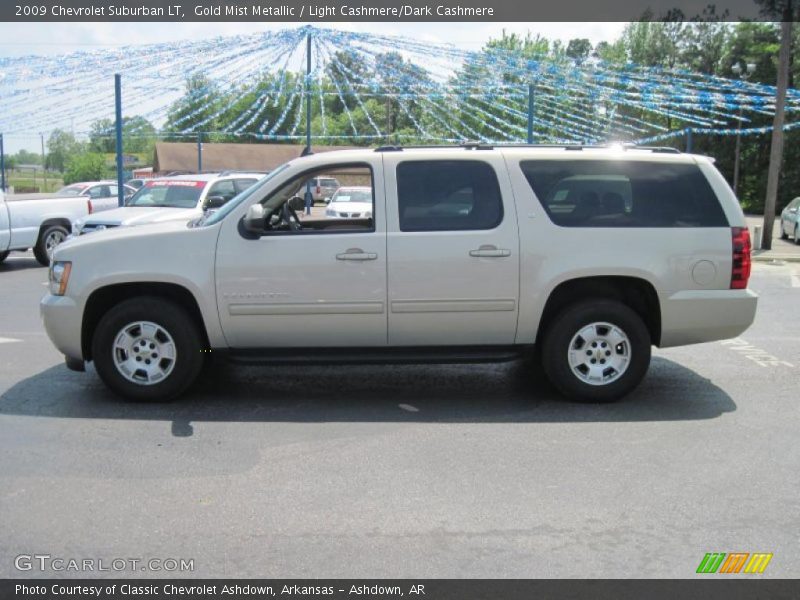 Gold Mist Metallic / Light Cashmere/Dark Cashmere 2009 Chevrolet Suburban LT