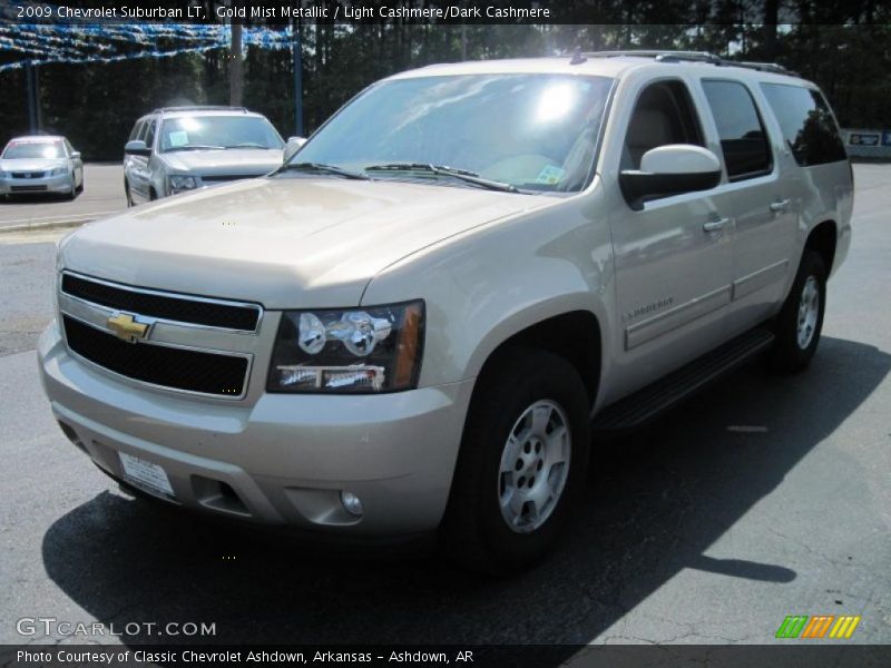 Gold Mist Metallic / Light Cashmere/Dark Cashmere 2009 Chevrolet Suburban LT