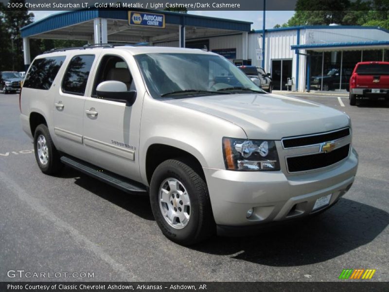 Gold Mist Metallic / Light Cashmere/Dark Cashmere 2009 Chevrolet Suburban LT