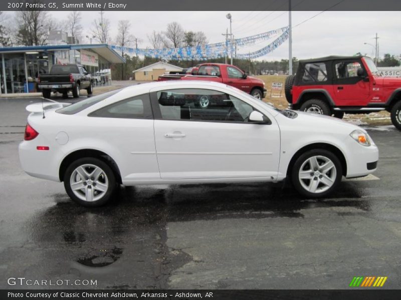 Summit White / Ebony 2007 Pontiac G5