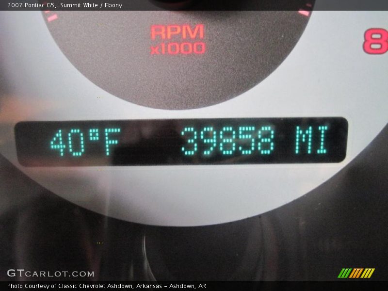 Summit White / Ebony 2007 Pontiac G5