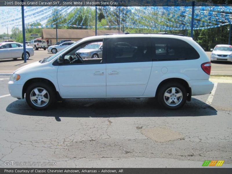 Stone White / Medium Slate Gray 2005 Dodge Grand Caravan SXT