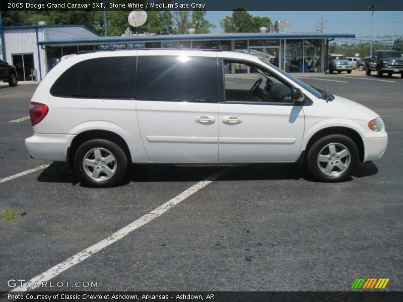 Stone White / Medium Slate Gray 2005 Dodge Grand Caravan SXT