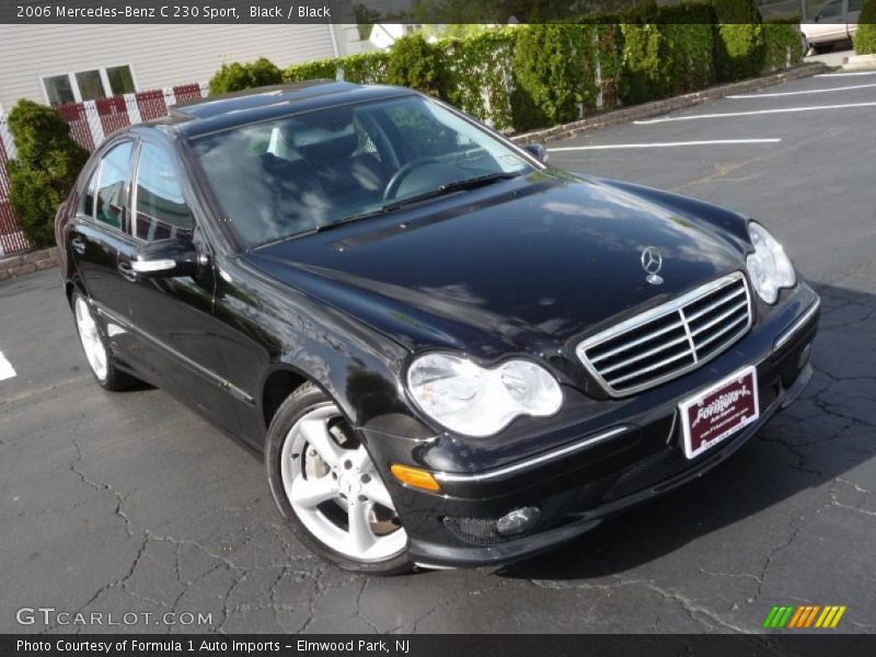 Black / Black 2006 Mercedes-Benz C 230 Sport