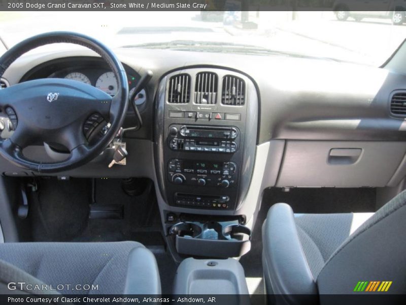Stone White / Medium Slate Gray 2005 Dodge Grand Caravan SXT