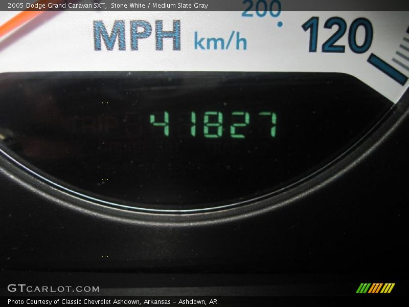 Stone White / Medium Slate Gray 2005 Dodge Grand Caravan SXT