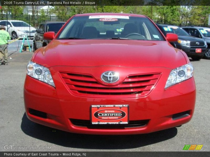 Barcelona Red Metallic / Bisque 2008 Toyota Camry LE V6
