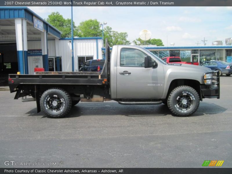 Graystone Metallic / Dark Titanium 2007 Chevrolet Silverado 2500HD Work Truck Regular Cab 4x4