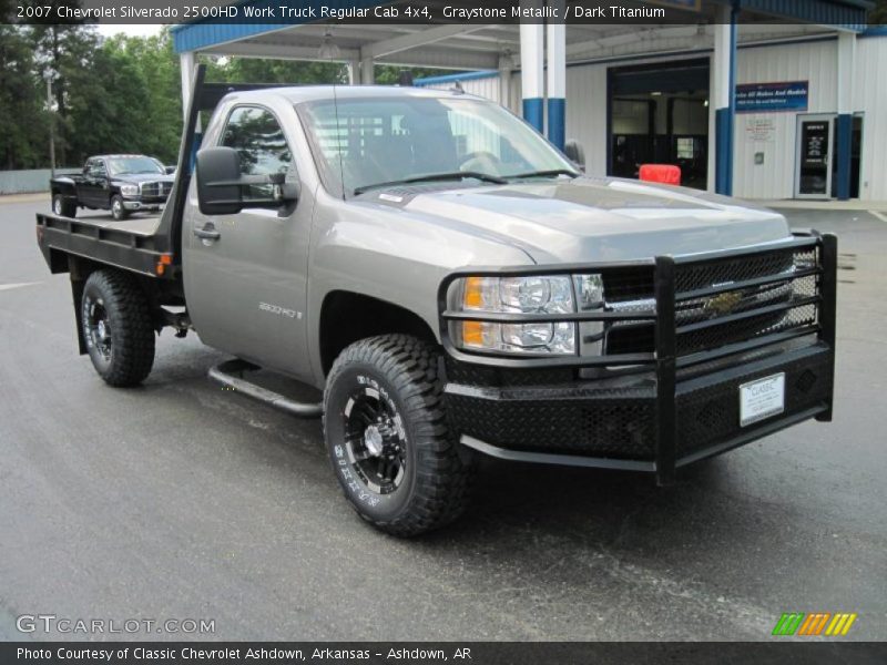 Graystone Metallic / Dark Titanium 2007 Chevrolet Silverado 2500HD Work Truck Regular Cab 4x4
