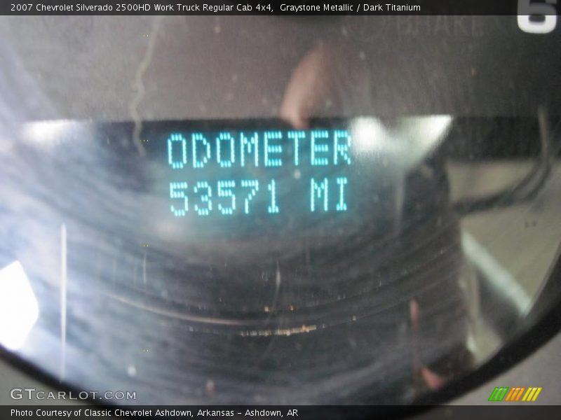 Graystone Metallic / Dark Titanium 2007 Chevrolet Silverado 2500HD Work Truck Regular Cab 4x4