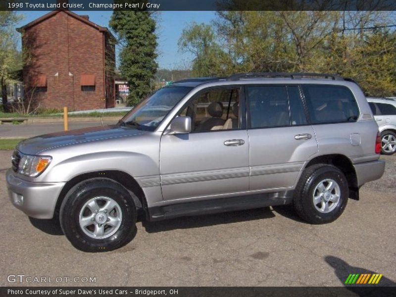 Champagne Pearl / Gray 1998 Toyota Land Cruiser