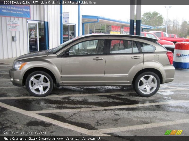 Light Khaki Metallic / Pastel Pebble Beige 2008 Dodge Caliber R/T