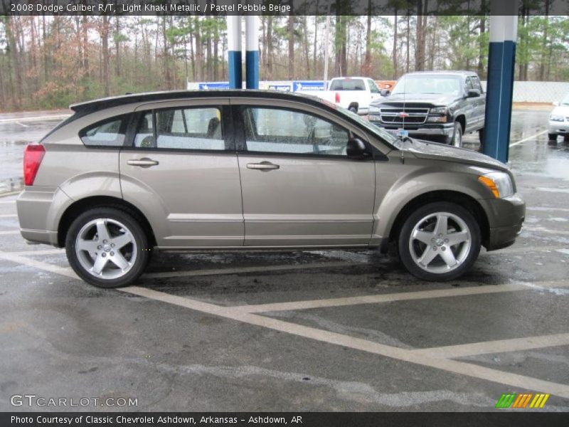 Light Khaki Metallic / Pastel Pebble Beige 2008 Dodge Caliber R/T