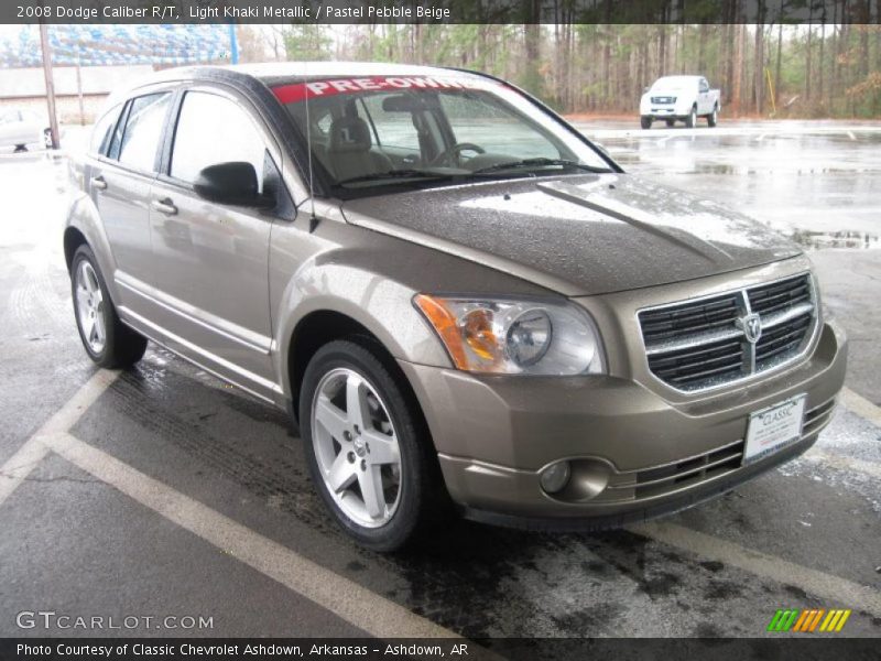 Light Khaki Metallic / Pastel Pebble Beige 2008 Dodge Caliber R/T