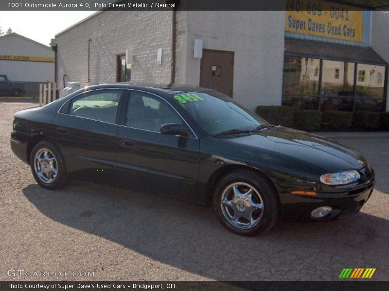 Polo Green Metallic / Neutral 2001 Oldsmobile Aurora 4.0