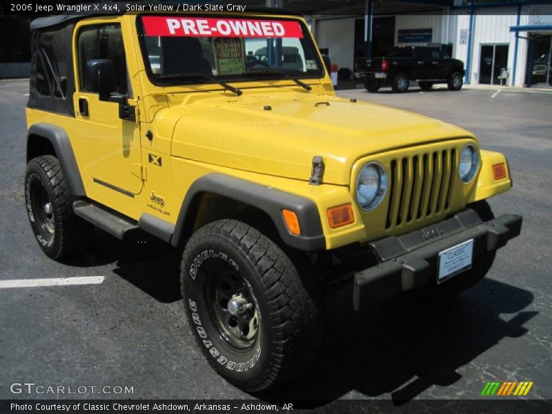 Solar Yellow / Dark Slate Gray 2006 Jeep Wrangler X 4x4