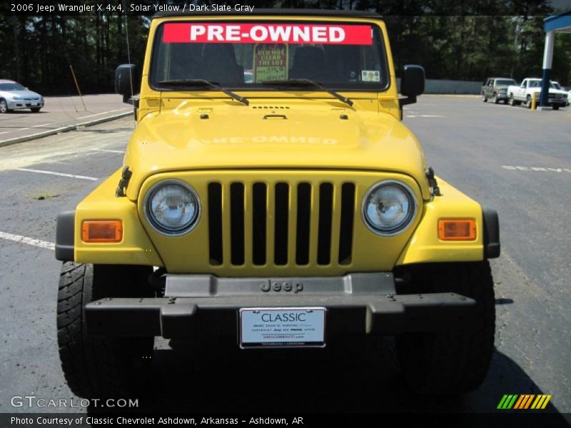 Solar Yellow / Dark Slate Gray 2006 Jeep Wrangler X 4x4