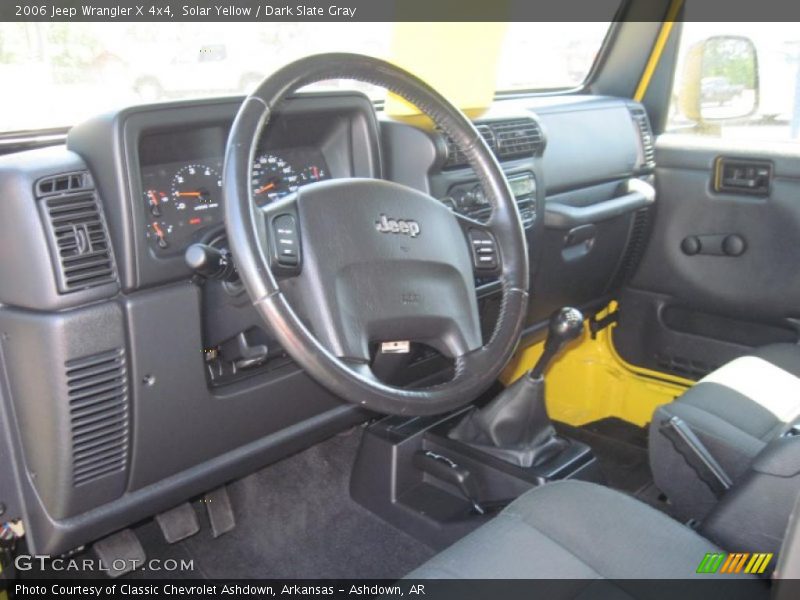 Solar Yellow / Dark Slate Gray 2006 Jeep Wrangler X 4x4