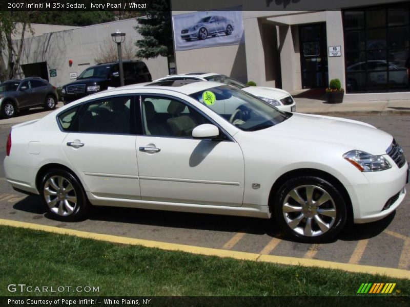 Ivory Pearl / Wheat 2007 Infiniti M 35x Sedan