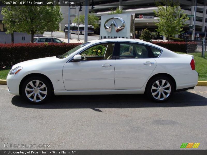 Ivory Pearl / Wheat 2007 Infiniti M 35x Sedan