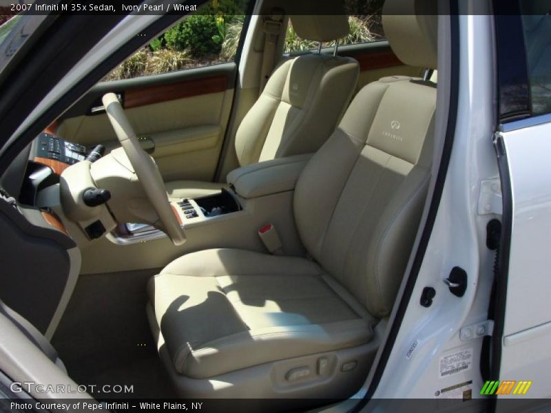 Ivory Pearl / Wheat 2007 Infiniti M 35x Sedan