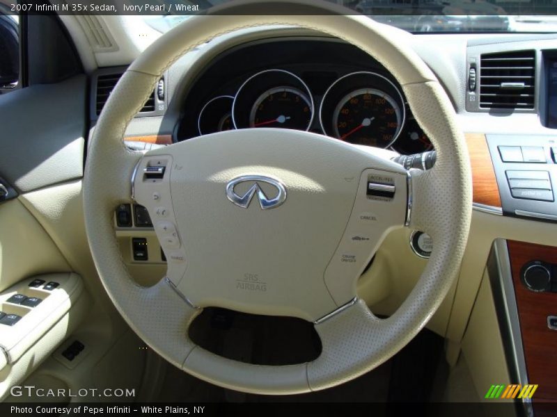 Ivory Pearl / Wheat 2007 Infiniti M 35x Sedan