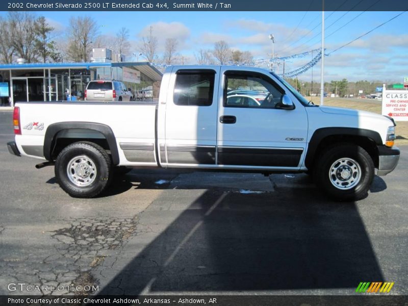 Summit White / Tan 2002 Chevrolet Silverado 2500 LT Extended Cab 4x4