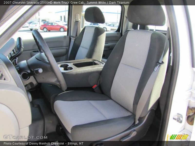 Summit White / Dark Titanium 2007 Chevrolet Silverado 2500HD Work Truck Crew Cab
