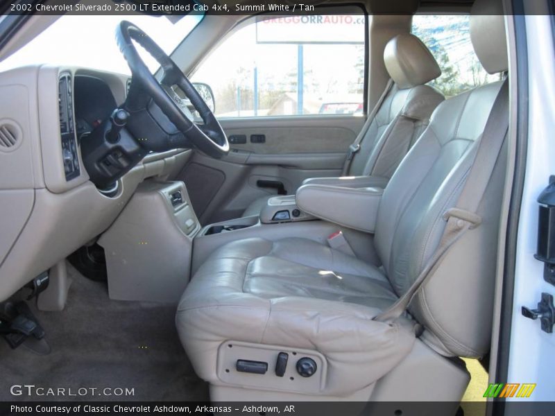 Summit White / Tan 2002 Chevrolet Silverado 2500 LT Extended Cab 4x4