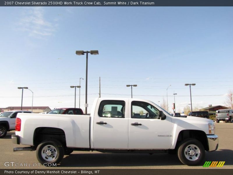 Summit White / Dark Titanium 2007 Chevrolet Silverado 2500HD Work Truck Crew Cab