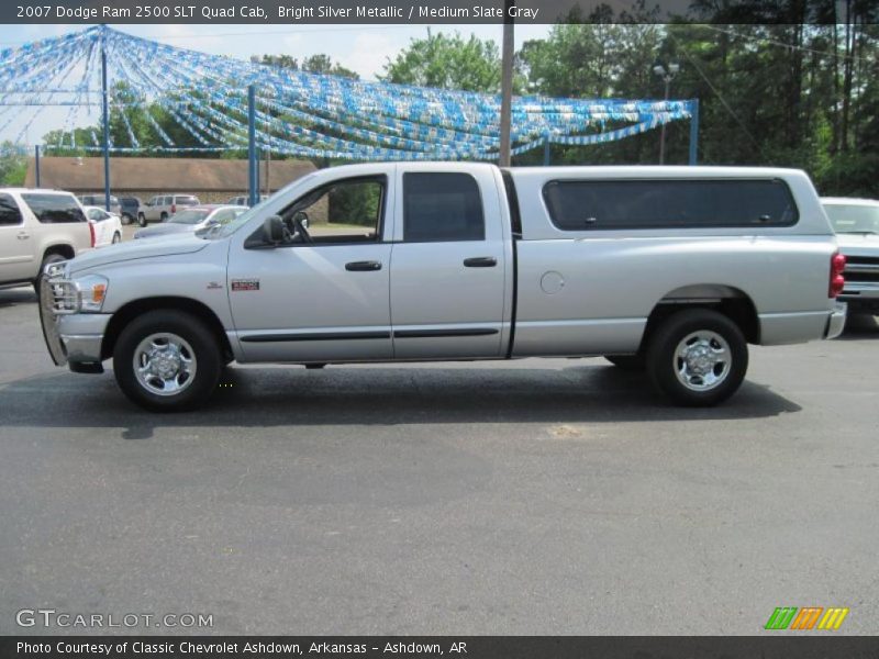 Bright Silver Metallic / Medium Slate Gray 2007 Dodge Ram 2500 SLT Quad Cab
