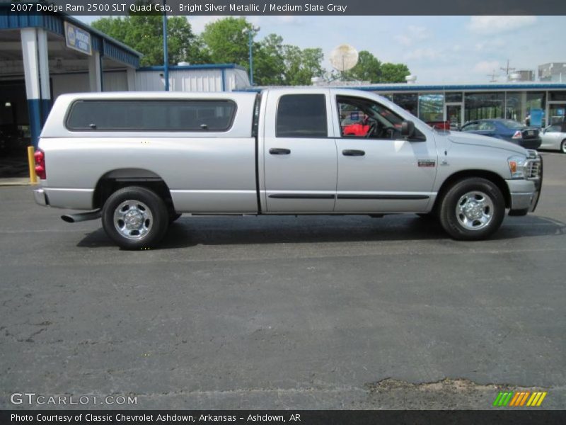 Bright Silver Metallic / Medium Slate Gray 2007 Dodge Ram 2500 SLT Quad Cab