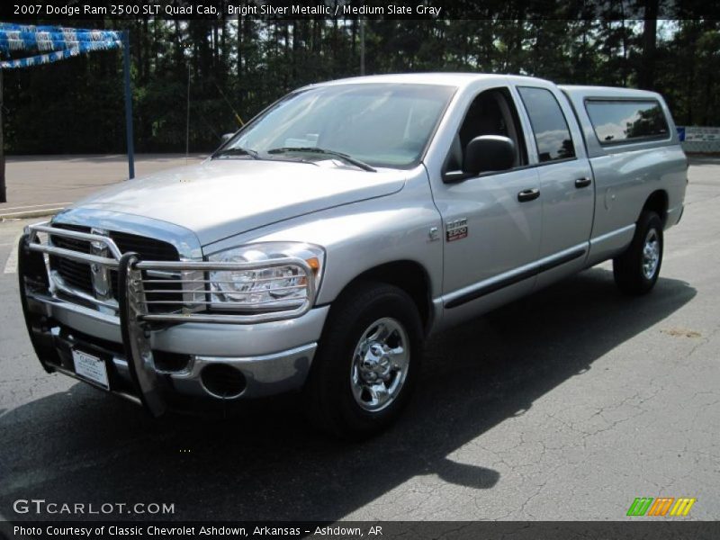 Bright Silver Metallic / Medium Slate Gray 2007 Dodge Ram 2500 SLT Quad Cab