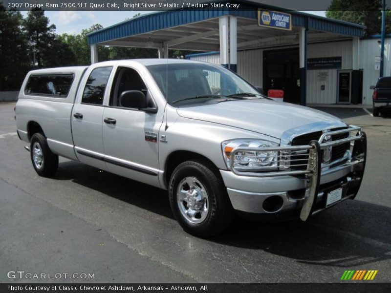 Bright Silver Metallic / Medium Slate Gray 2007 Dodge Ram 2500 SLT Quad Cab