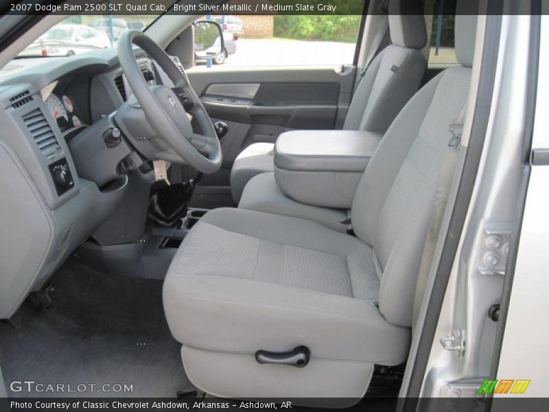 Bright Silver Metallic / Medium Slate Gray 2007 Dodge Ram 2500 SLT Quad Cab
