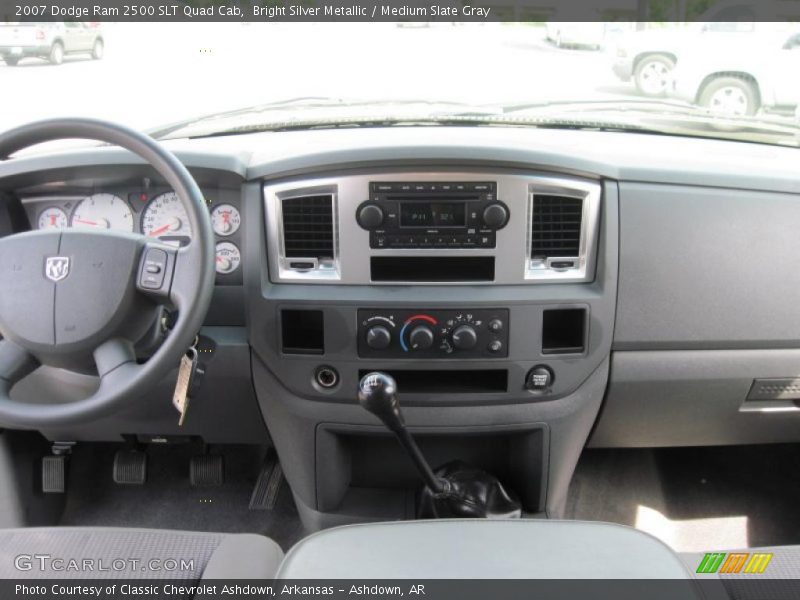 Bright Silver Metallic / Medium Slate Gray 2007 Dodge Ram 2500 SLT Quad Cab