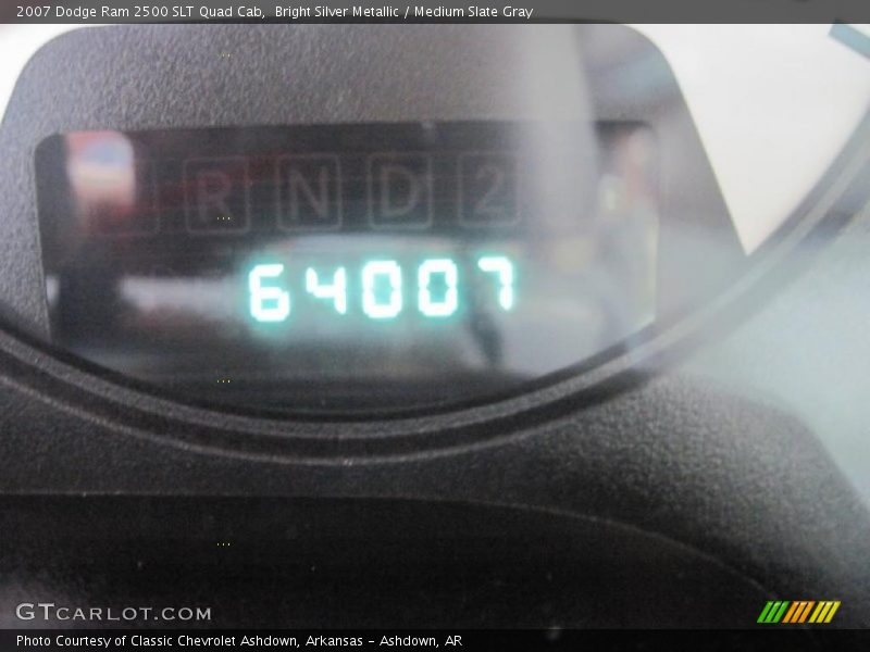 Bright Silver Metallic / Medium Slate Gray 2007 Dodge Ram 2500 SLT Quad Cab