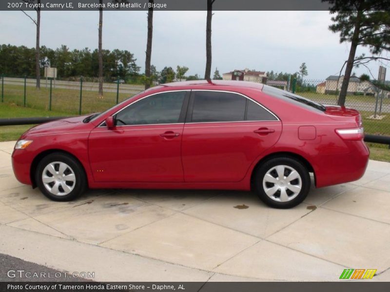 Barcelona Red Metallic / Bisque 2007 Toyota Camry LE