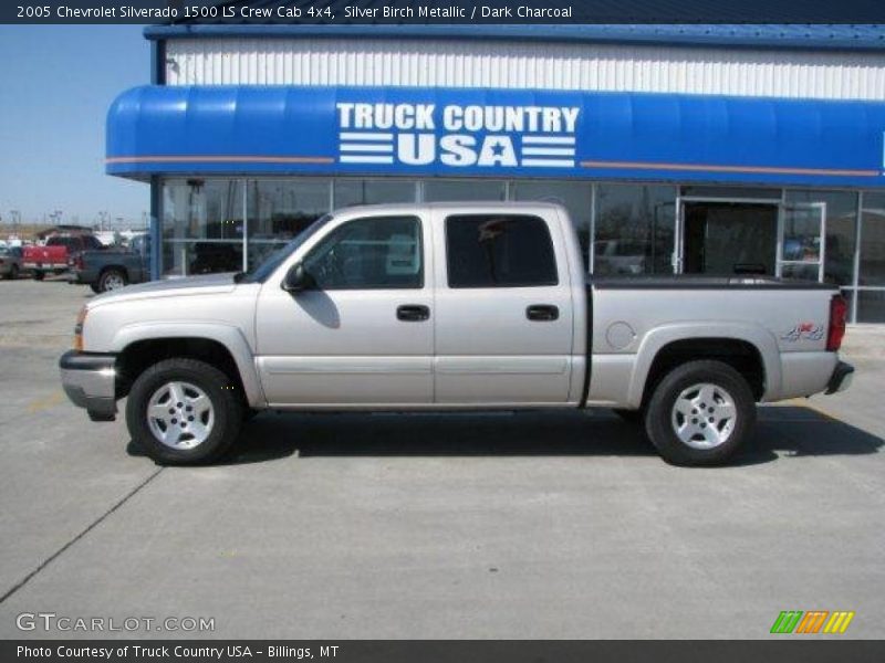 Silver Birch Metallic / Dark Charcoal 2005 Chevrolet Silverado 1500 LS Crew Cab 4x4