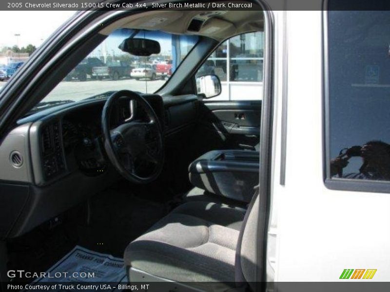 Silver Birch Metallic / Dark Charcoal 2005 Chevrolet Silverado 1500 LS Crew Cab 4x4