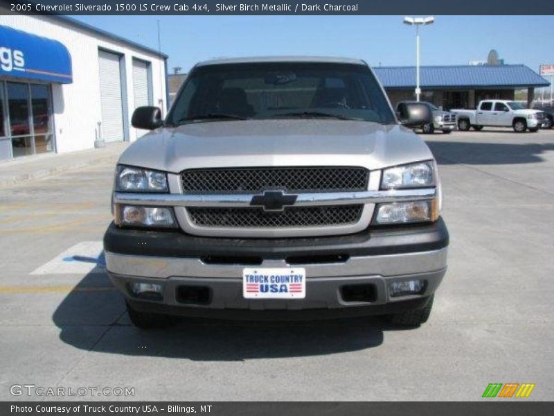 Silver Birch Metallic / Dark Charcoal 2005 Chevrolet Silverado 1500 LS Crew Cab 4x4