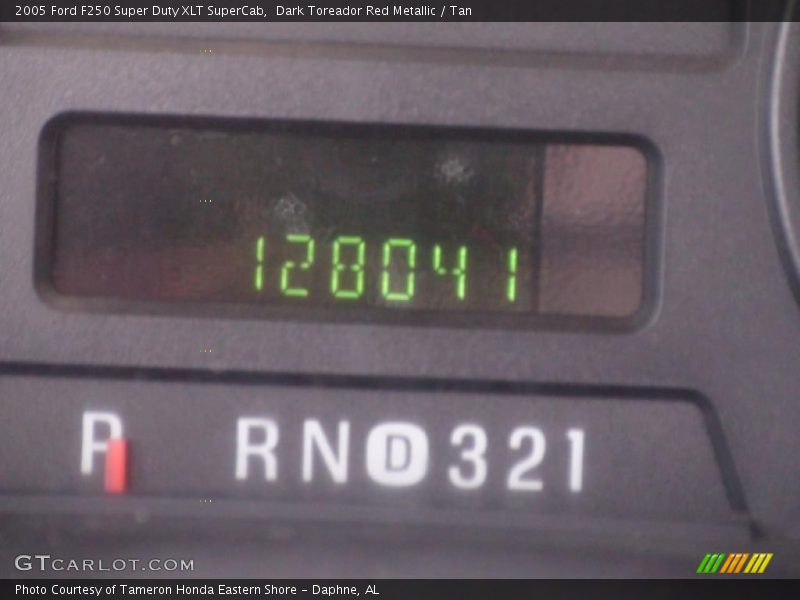 Dark Toreador Red Metallic / Tan 2005 Ford F250 Super Duty XLT SuperCab
